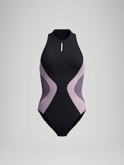 Speedo Black Womens Colourblock Swimsuit - Image 6 of 6