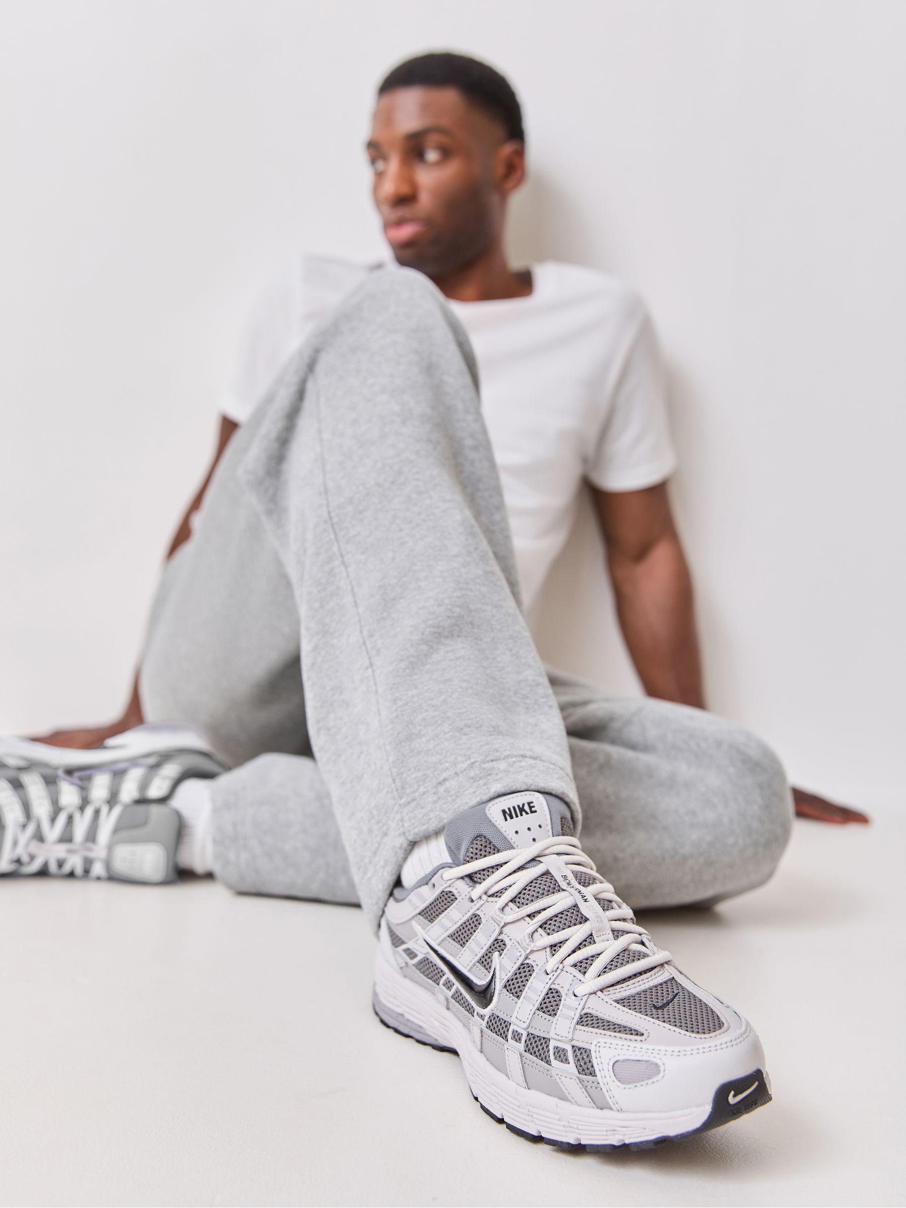 Buy Nike Grey P-6000 Trainers from Next Singapore