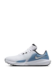 Nike White/Blue Infinity Golf Trainers - Image 5 of 11
