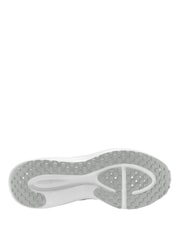 Nike White/Silver Revolution 8 Road Running Trainers - Image 4 of 4