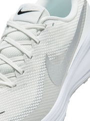 Nike White/Silver Revolution 8 Road Running Trainers - Image 6 of 8