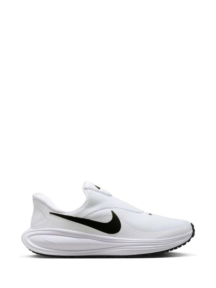 Nike White/Black Revolution 8 Easy On Road Running Trainers - Image 1 of 11