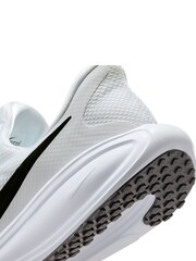 Nike White/Black Revolution 8 Easy On Road Running Trainers - Image 10 of 11