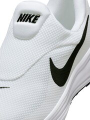 Nike White/Black Revolution 8 Easy On Road Running Trainers - Image 11 of 11