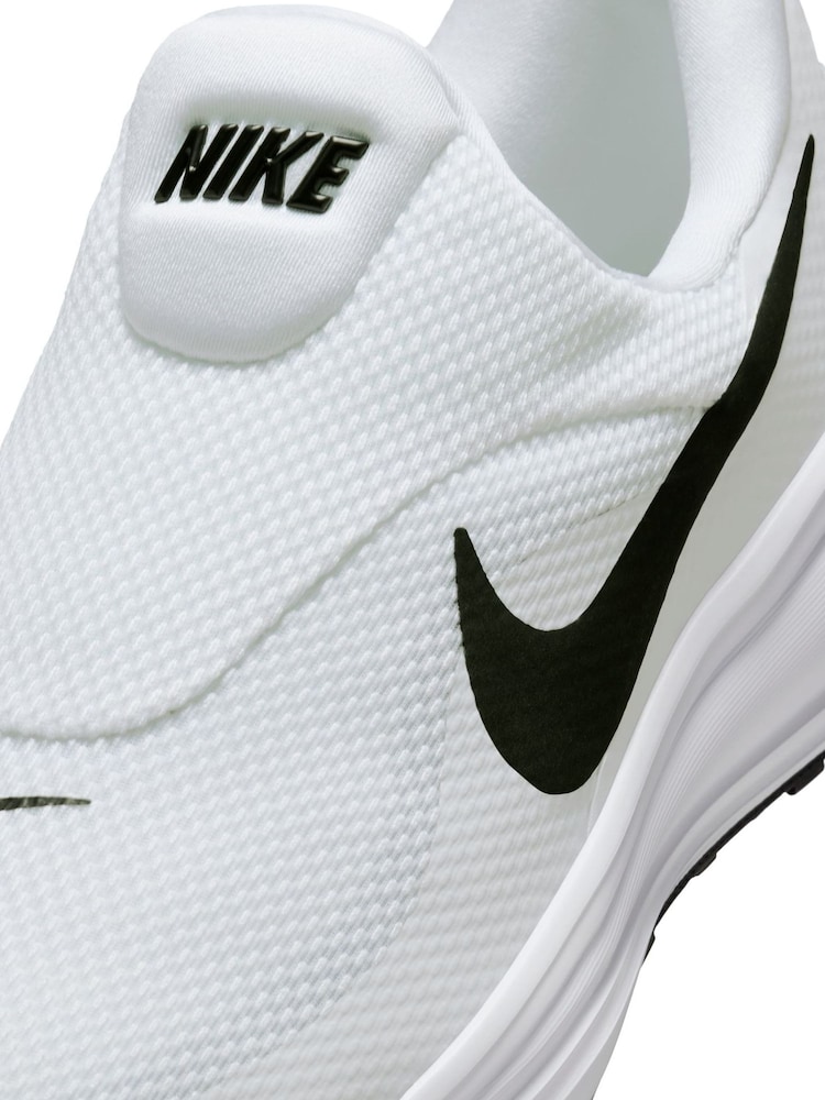 Nike White/Black Revolution 8 Easy On Road Running Trainers - Image 11 of 11