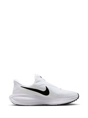 Nike White/Black Revolution 8 Easy On Road Running Trainers - Image 3 of 11