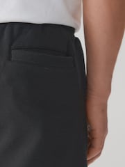Black/Grey 2 Pack Brushed Jersey Shorts - Image 7 of 11