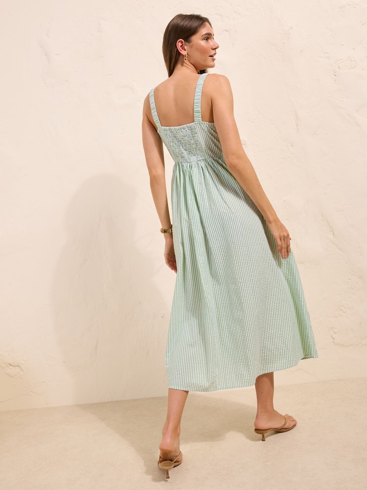 Friends Like These X Lucy Mecklenburgh Mint Green Bow Front Midi Dress - Image 4 of 4