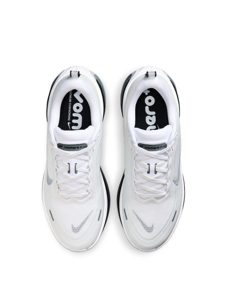 Nike White/Silver Vomero Plus Running Trainers - Image 8 of 8