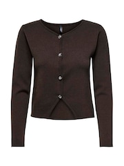 ONLY Brown Long Sleeve Button Cardigan - Image 1 of 2