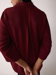 Jigsaw Red Viscose Twill Top - Image 4 of 5