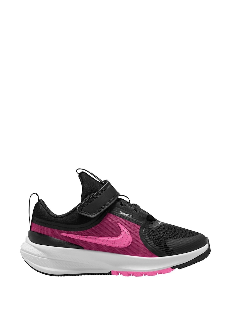 Nike Black/Pink Junior Star Runner 5 Trainers - Image 1 of 4 Nike Black/Pink Junior Star Runner 5 Trainers - Image 1 of 4