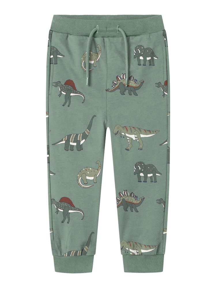 Name It Green Dinosaur Printed Sweatshirt & Joggers Set - Image 3 of 3