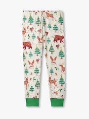 Hatley Natural Holiday Animals Cotton Pyjama Set - Image 3 of 3