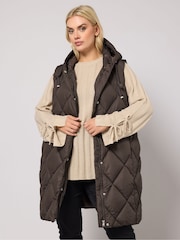 Yours Curve Diamond Midi Gilet - Imagen 1 de 5
