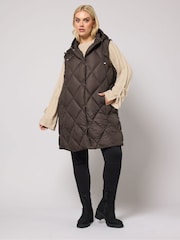 Yours Curve Diamond Midi Gilet - Imagen 2 de 5