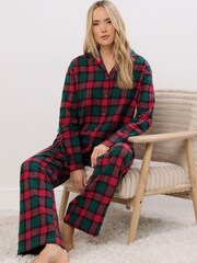 Long Tall Sally Red Check Pyjamas Set - Image 1 of 5