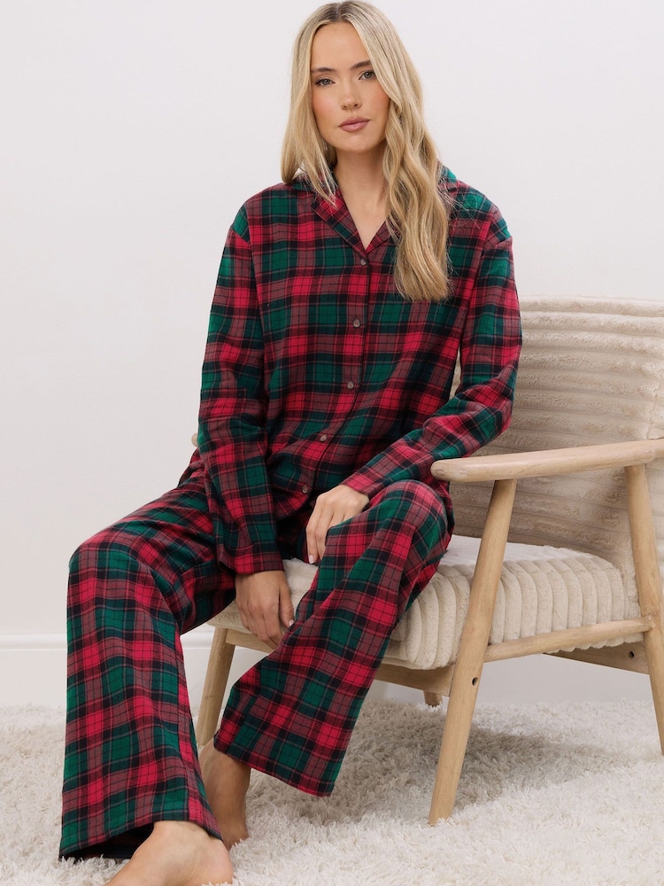 Long Tall Sally Red Check Pyjamas Set - Image 1 of 5