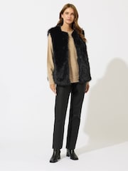 M&Co Black Fur Gilet - Image 2 of 5