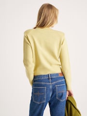 River Island Green Crew Neck Embellished Trim Jumper - Image 2 of 4