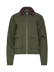 Long Tall Sally Green Cord Collar Barn Jacket - Image 5 of 5