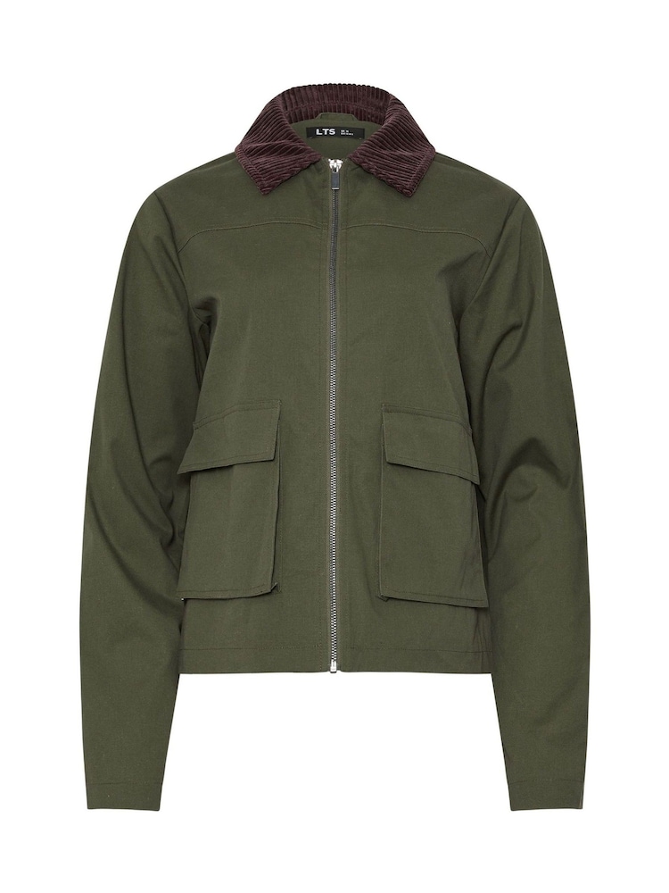 Long Tall Sally Green Cord Collar Barn Jacket - Image 5 of 5