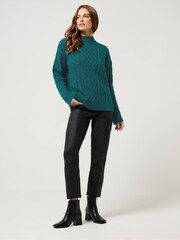 M&Co Green Cable Jumper - Image 2 of 5