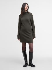 Barbour® International Green Lana Knit Mini Dusty Dress - Image 1 of 7