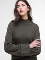 Barbour® International Green Lana Knit Mini Dusty Dress - Image 4 of 7