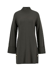 Barbour® International Green Lana Knit Mini Dusty Dress - Image 7 of 7
