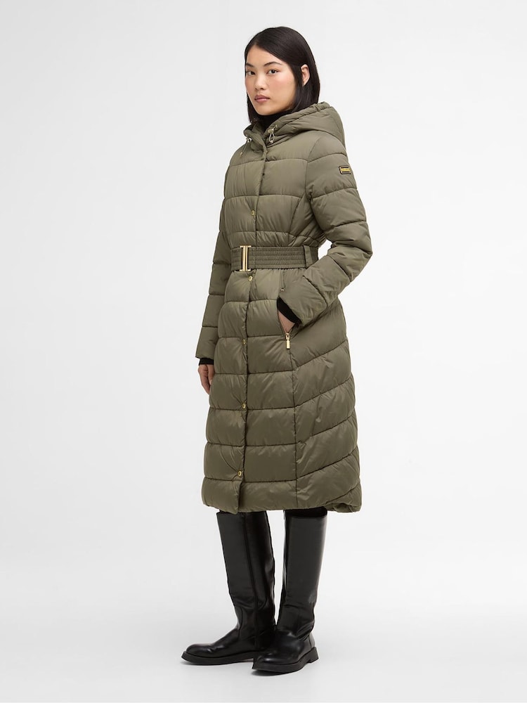 Barbour® International Green Track Line Puffer Jacket - Image 2 of 7