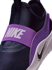 Nike Black/Purple Junior Flex Runner 4 Trainers - Image 10 of 11