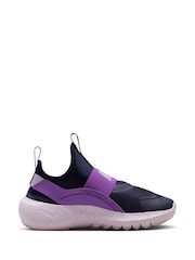 Nike Black/Purple Junior Flex Runner 4 Trainers - Image 7 of 11