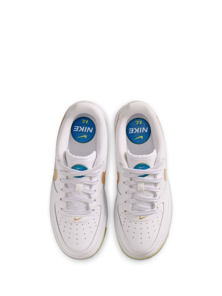 Nike White Air Force 1 Low Trainers - Image 6 of 6