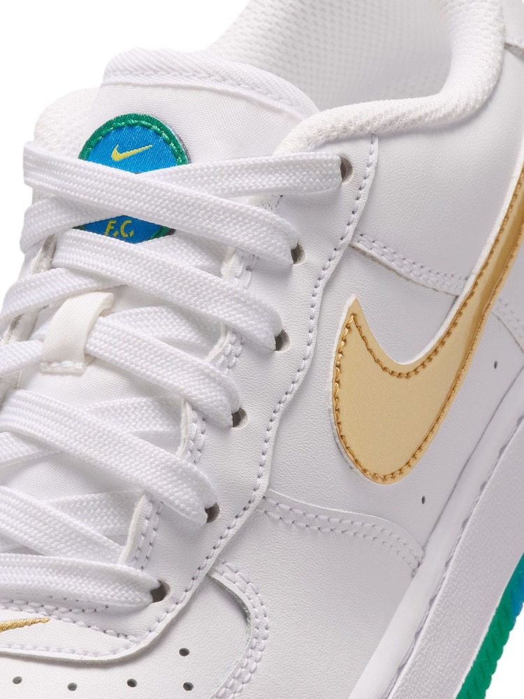 Nike White Air Force 1 Low Trainers - Image 7 of 7