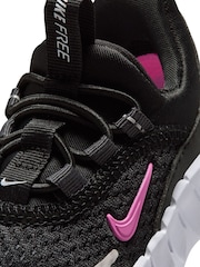 Черный/розовый - Nike кроссовки Free Ride для младенцев - Изображение 6 7