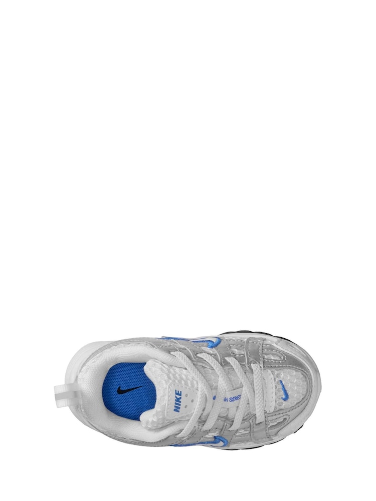 Nike White/Silver Blue Infant P-6000 Trainers - Image 7 of 7 Nike White/Silver Blue Infant P-6000 Trainers - Image 7 of 7