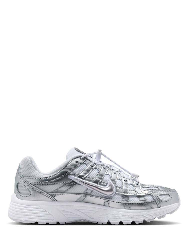Nike White P-6000 UT (GS) Trainers - Image 2 of 8