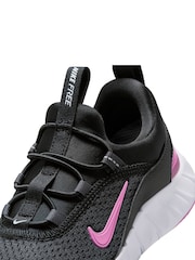Nike Black/Pink Junior Free Ride Trainers - Image 6 of 7