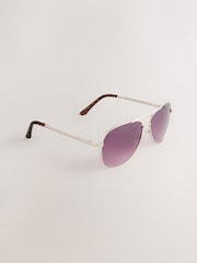 Gold Aviator Style Sunglasses - Image 1 of 3