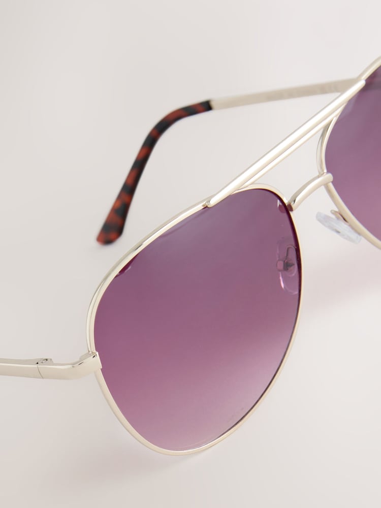 Gold Aviator Style Sunglasses - Image 3 of 3 Gold Aviator Style Sunglasses - Image 3 of 3