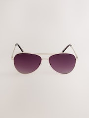 Qızıl - Aviator Style Günəş eynəkləri - 5şəkildən 4 şəkil