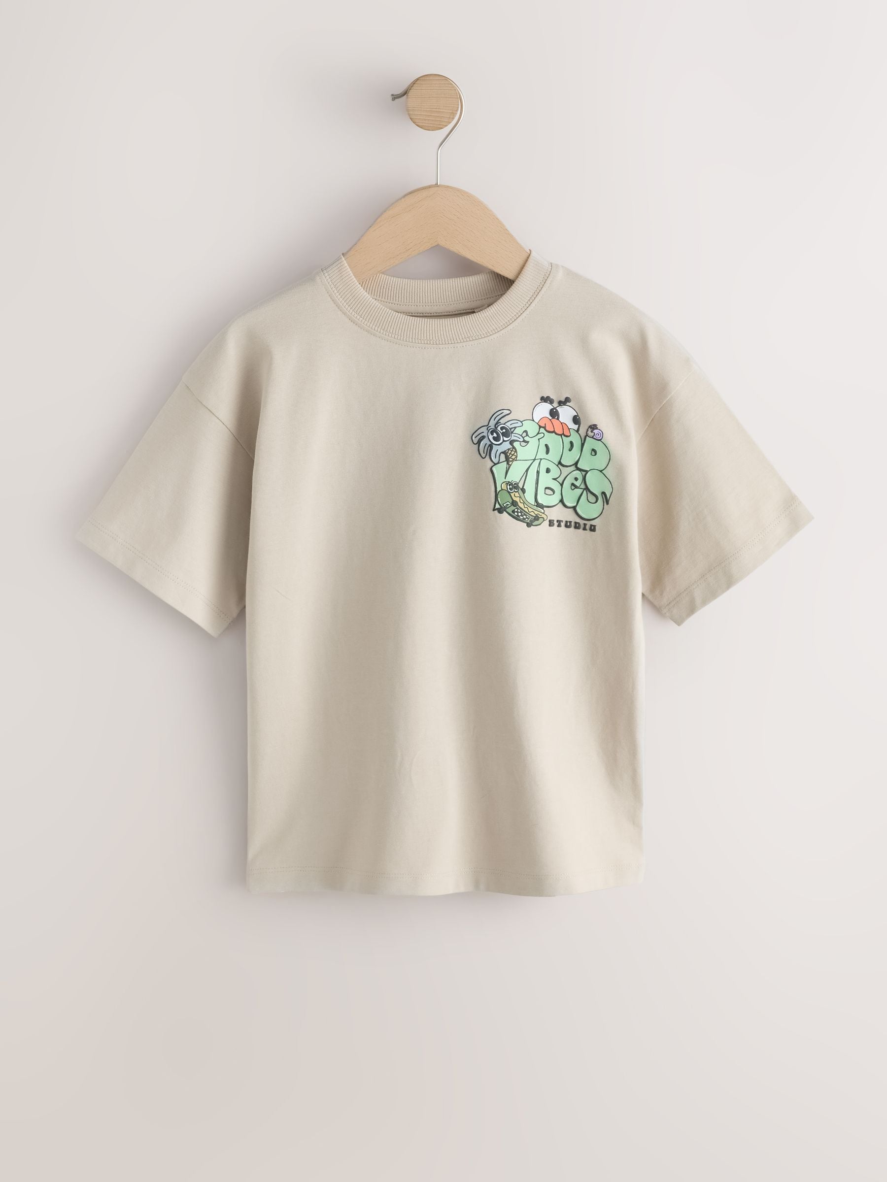 Buy Stone Back Print Short Sleeve Graphic T-Shirt (3-16yrs) from