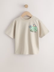 Stone Back Print Short Sleeve Graphic T-Shirt (3-16yrs) - Image 5 of 8