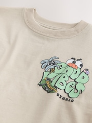 Stone Back Print Short Sleeve Graphic T-Shirt (3-16yrs) - Image 7 of 8