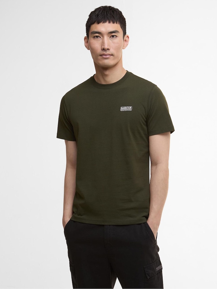 Barbour® International Green Small Logo T-Shirt - Image 1 of 6