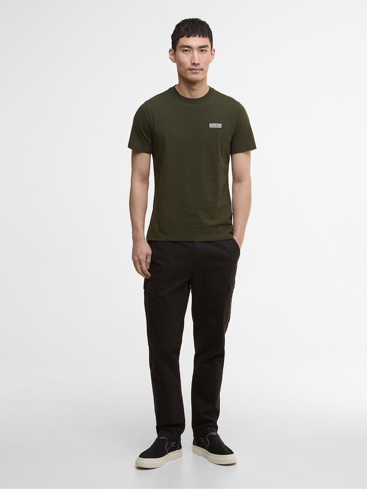Barbour® International Green Small Logo T-Shirt - Image 2 of 6