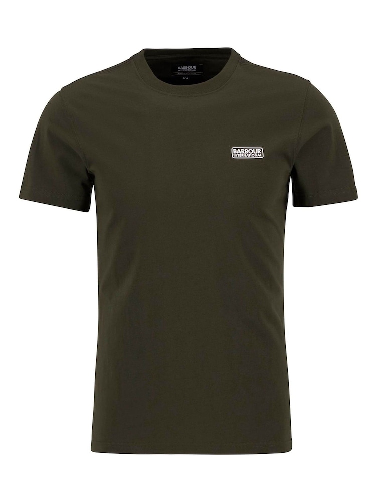 Barbour® International Green Small Logo T-Shirt - Image 6 of 6