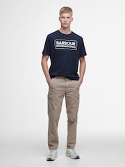 Barbour® International Blue Large Logo Intern T-Shirt - Image 3 of 8