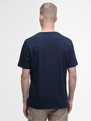 Barbour® International Blue Large Logo Intern T-Shirt - Image 4 of 8